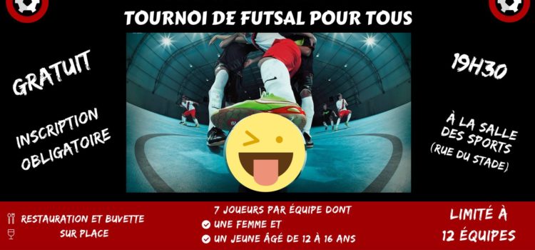 Tournoi de futsal pour tous - Vendredi 2 mars 2018