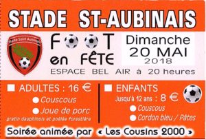 repas du foot du stade saint aubinais